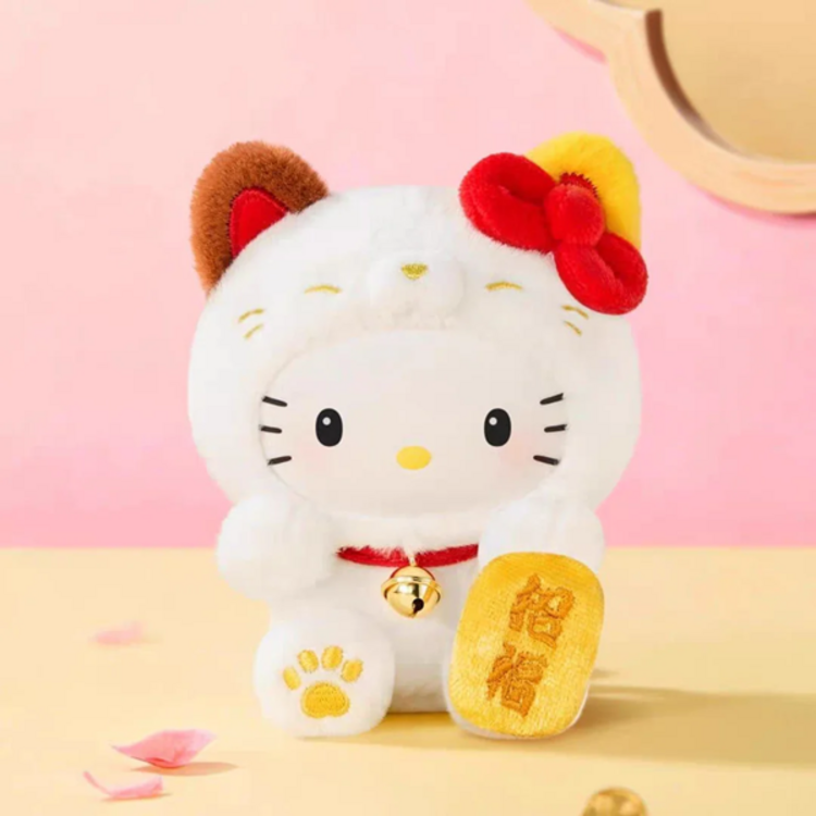 TOP TOY - SANRIO CHARACTERS [LUCKY CAT] - PLUSH DOLL KEYCHAIN BLINDBOX