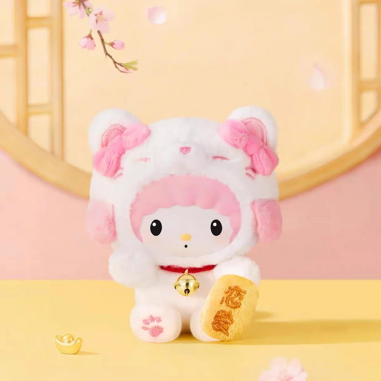 TOP TOY - SANRIO CHARACTERS [LUCKY CAT] - PLUSH DOLL KEYCHAIN BLINDBOX