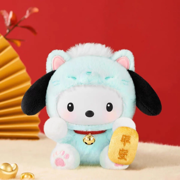 TOP TOY - SANRIO CHARACTERS [LUCKY CAT] - PLUSH DOLL KEYCHAIN BLINDBOX