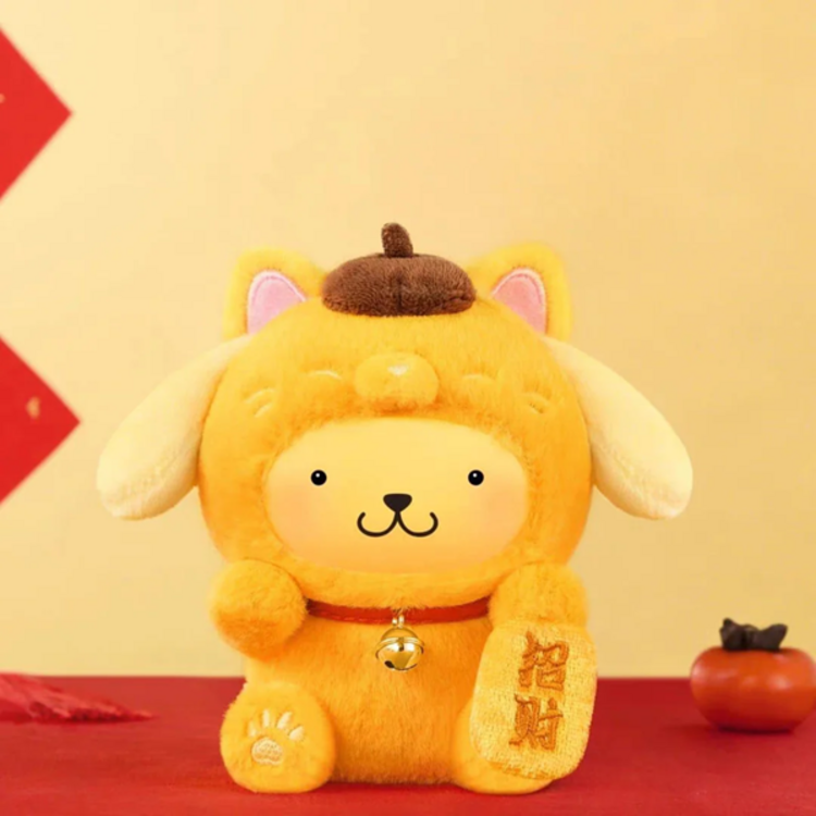 TOP TOY - SANRIO CHARACTERS [LUCKY CAT] - PLUSH DOLL KEYCHAIN BLINDBOX