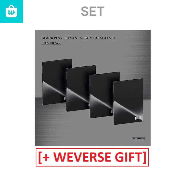 BLACKPINK (블랙핑크) - DEADLINE - [SILVER VER. / SET] - 3RD MINI ALBUM + [WEVERSE GIFT]