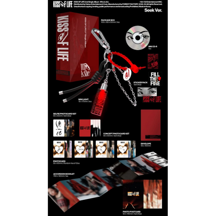 [PREORDER] KISS OF LIFE (키스 오브 라이프) - WHO IS SHE - [SEEK VER.] - 2ND SINGLE ALBUM