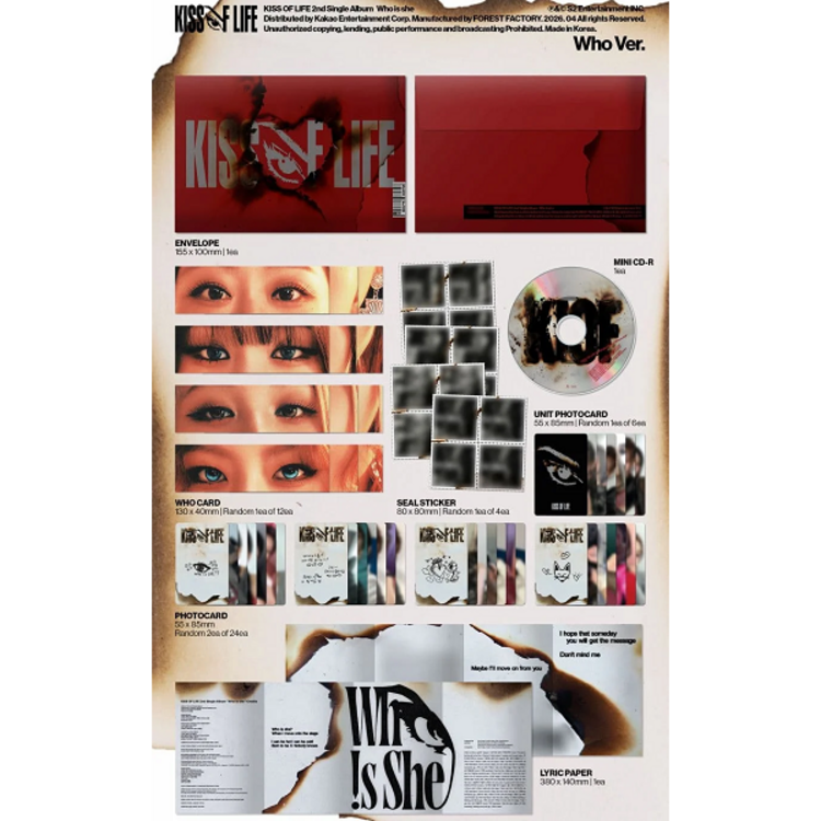 [PREORDER] KISS OF LIFE (키스 오브 라이프) - WHO IS SHE - [WHO VER.] - 2ND SINGLE ALBUM