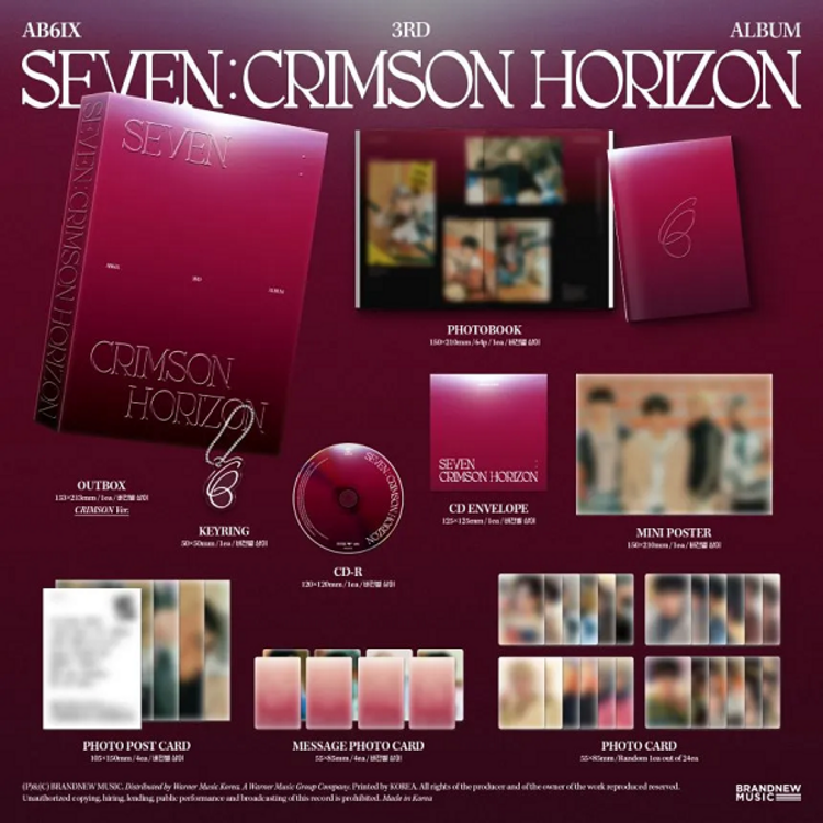 AB6IX (에이비식스) - SEVEN : CRIMSON HORIZON - 3RD ALBUM