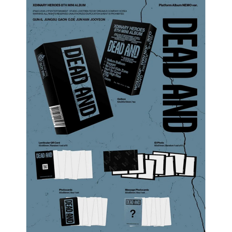 [PREORDER] XDINARY HEROES (엑스디너리 히어로즈) - DEAD AND - [NEMO VER.] - 8TH MINI ALBUM