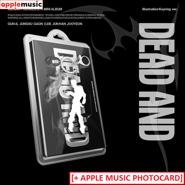 [PREORDER] XDINARY HEROES (엑스디너리 히어로즈) - DEAD AND - [KEYRING VER.] - 8TH MINI ALBUM + [APPLE MUSIC PHOTOCARD]
