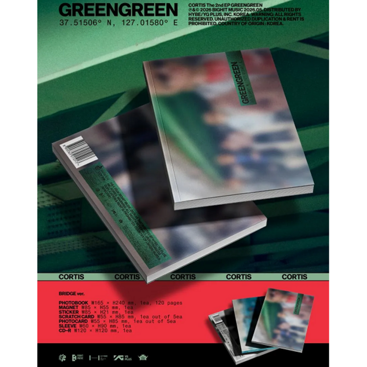 [PREORDER] CORTIS (코르티스) - GREENGREEN - 2ND EP