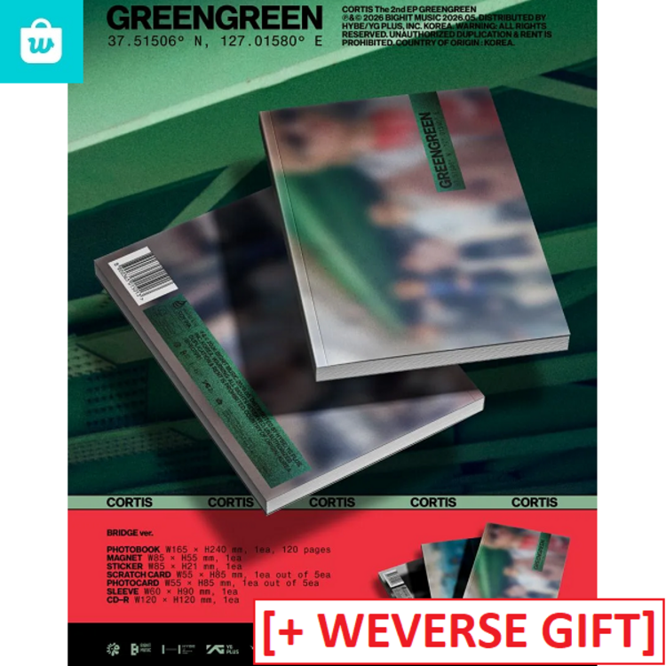 [PREORDER] CORTIS (코르티스) - GREENGREEN - 2ND EP + [WEVERSE GIFT]