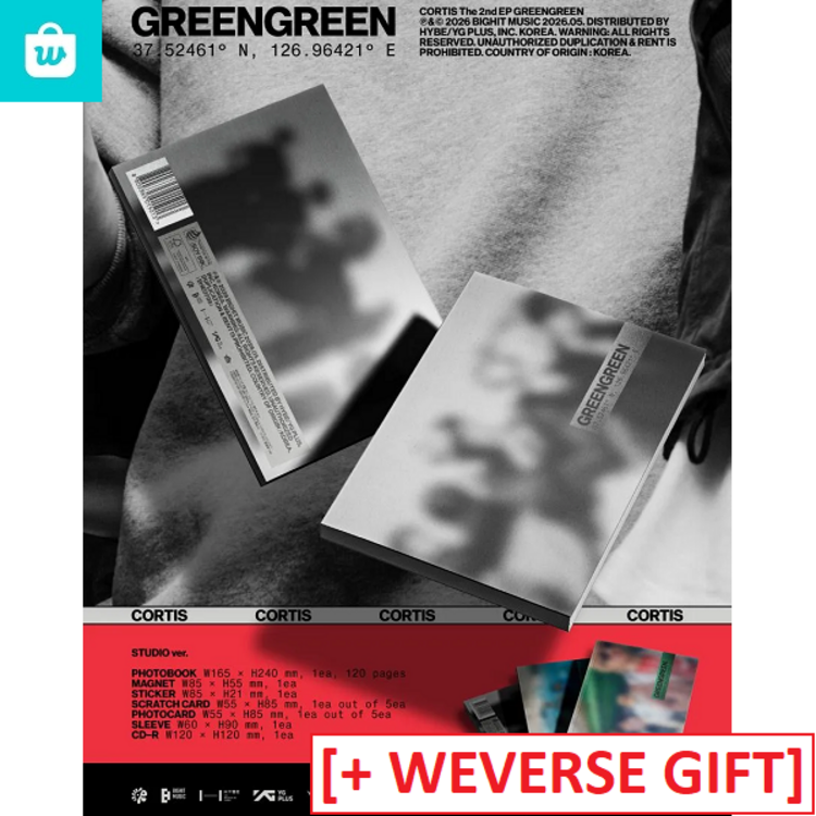 [PREORDER] CORTIS (코르티스) - GREENGREEN - 2ND EP + [WEVERSE GIFT]
