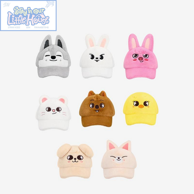 [PREORDER] STRAY KIDS (스트레이 키즈) - [6TH FANMEETING : STAY IN OUR LITTLE HOUSE] SKZOO PLUSH CAP