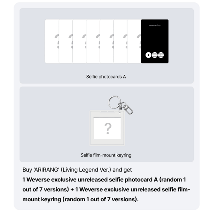 BTS (방탄소년단) - ARIRANG - [LIVING LEGEND VER.] - 5TH ALBUM + [WEVERSE GIFT]