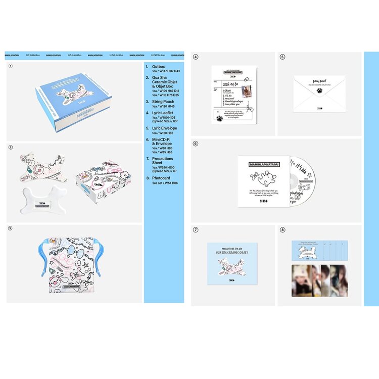 [PREORDER] ILLIT (아일릿) - MAMIHLAPINATAPAI - [GUA SHA CERAMIC OBJECT VER.] - 4TH MINI ALBUM