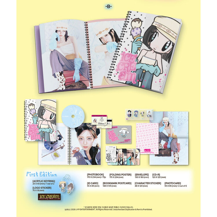 YUNA (신유나) [ITZY] - ICE CREAM - [PHOTOBOOK VER.] - 1ST EP