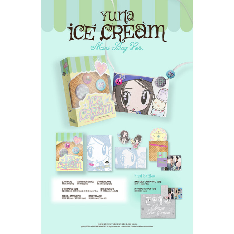 YUNA (신유나) [ITZY] - ICE CREAM - [MINI BAG VER.] - 1ST EP