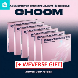 [PREORDER] BABYMONSTER (베몬) - CHOOM - [JEWEL VER.] - 3RD MINI ALBUM + ["EARLY BIRD" WEVERSE GIFT]
