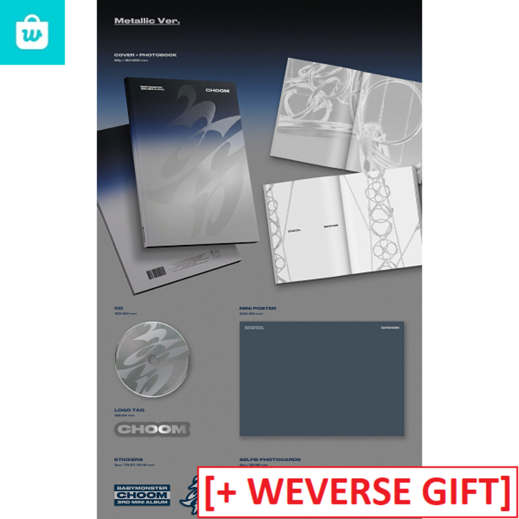 [PREORDER] BABYMONSTER (베몬) - CHOOM - 3RD MINI ALBUM + [WEVERSE GIFT]