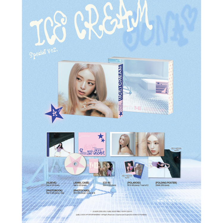 [PREORDER] YUNA (신유나) [ITZY] - ICE CREAM - [SPECIAL VER.] - 1ST EP