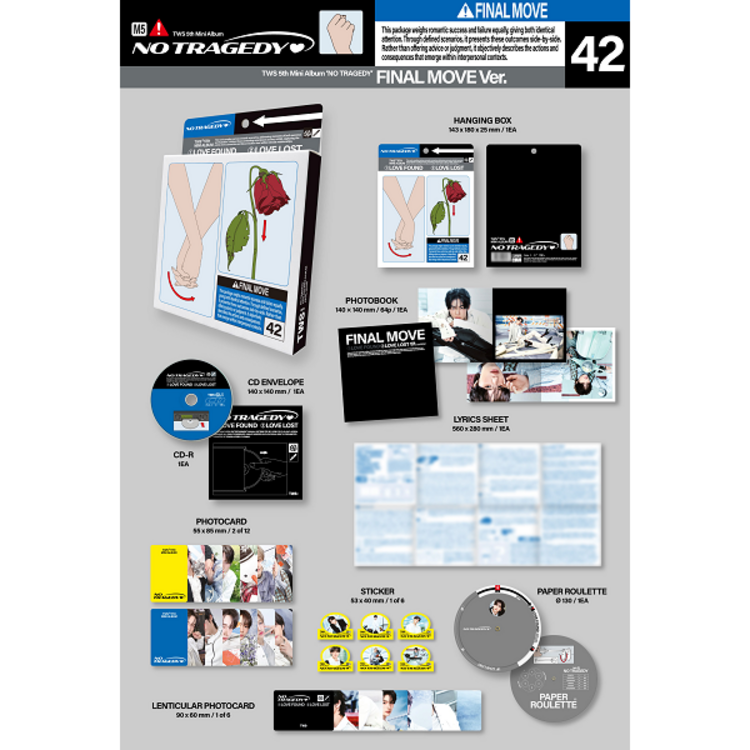 [PREORDER] TWS (투어스) - NO TRAGEDY - 5TH MINI ALBUM
