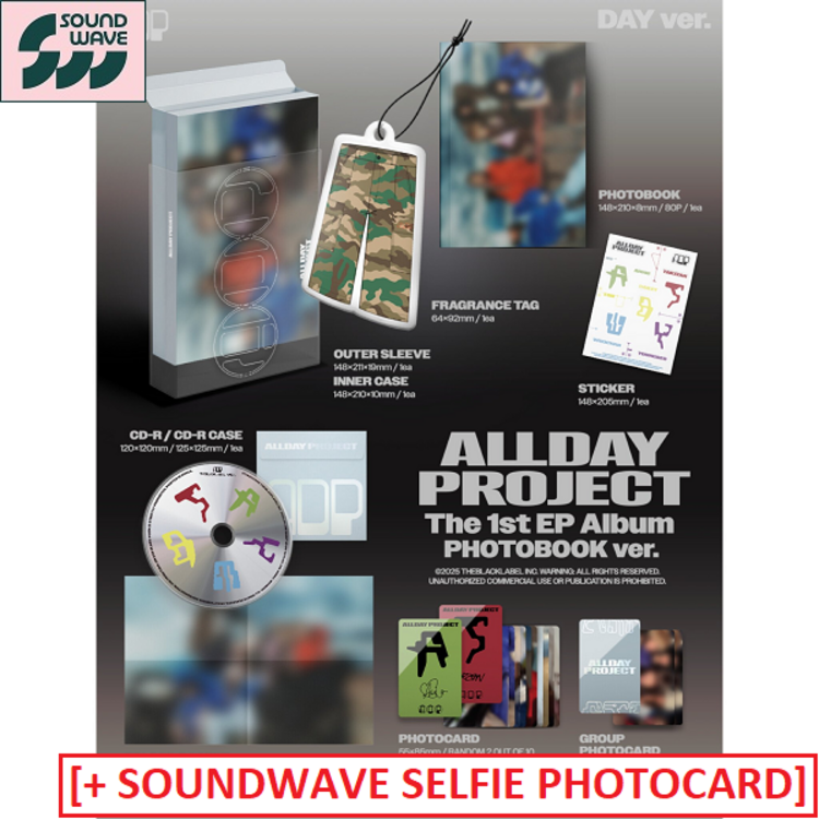 ALLDAY PROJECT (올데이 프로젝트) - THE 1ST EP ALBUM [PHOTOBOOK VER.] + [LUCKY DRAW SOUNDWAVE PHOTOCARD]