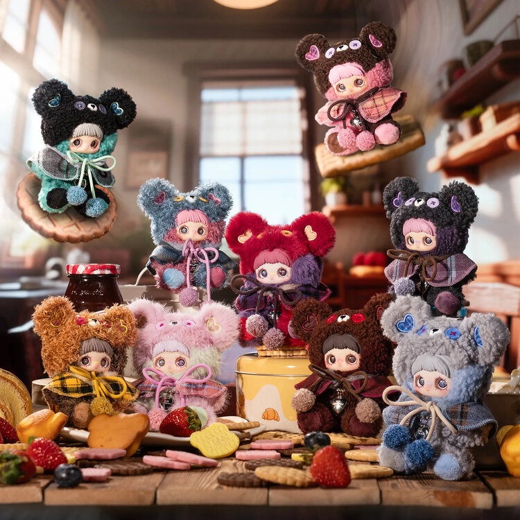 TOP TOY -  MAYMEI [TINY BEAR COOKIE] - PLUSH DOLL KEYCHAIN BLINDBOX