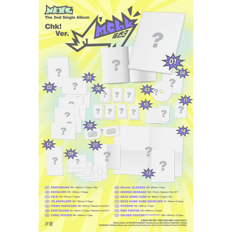 [PREORDER] NEXZ (넥스지) - MMCHK - 2ND SINGLE ALBUM