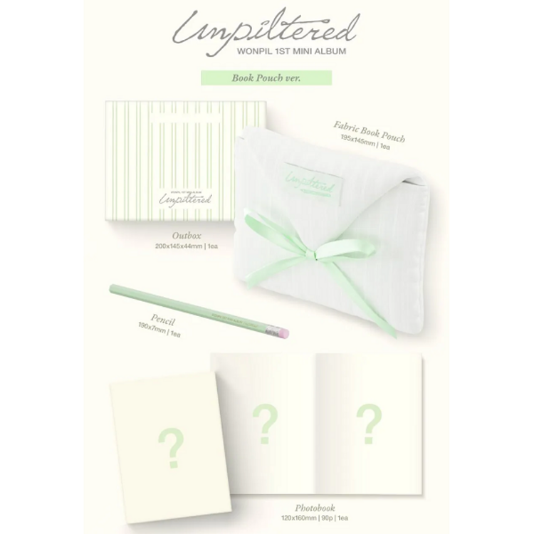 WONPIL (원필) [DAY6] - UNPILTERED - [BOOK POUCH VER.] - 1ST MINI ALBUM