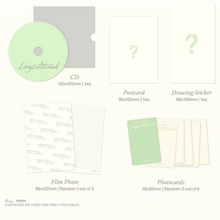 WONPIL (원필) [DAY6] - UNPILTERED - [BOOK POUCH VER.] - 1ST MINI ALBUM