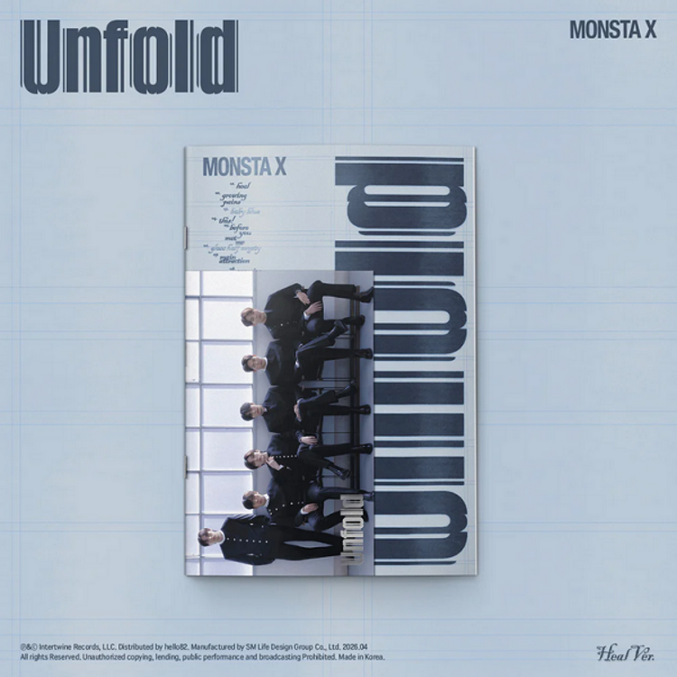 MONSTA X (몬스타엑스) - UNFOLD - 1ST ENGLISH STUDIO ALBUM