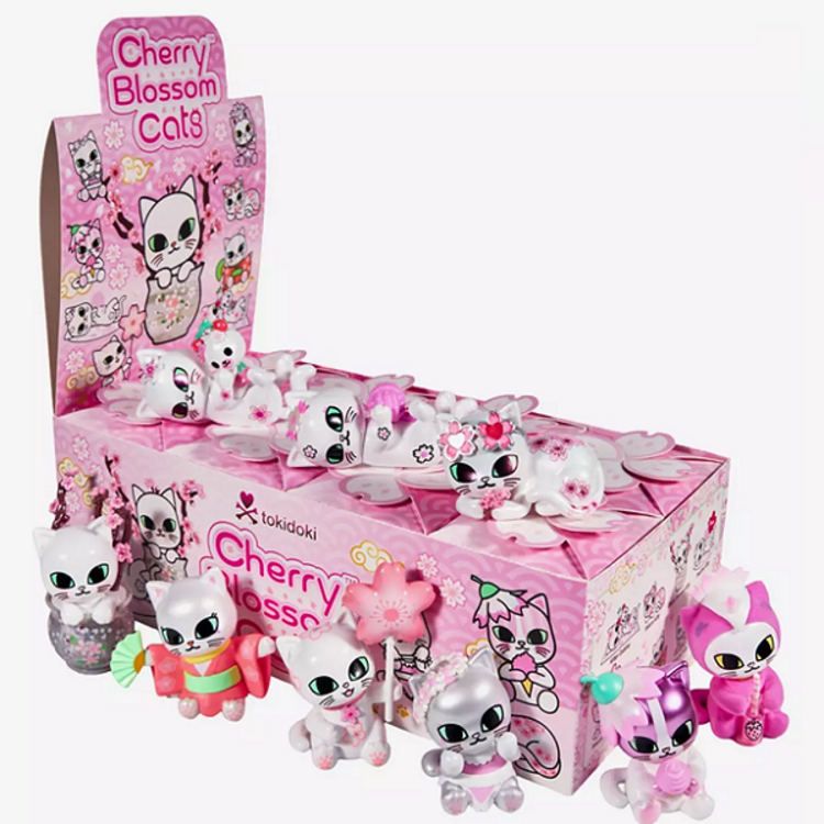 TOKIDOKI TOKIDOKI - CHERRY BLOSSOM CATS - BLINDBOX FIGURE
