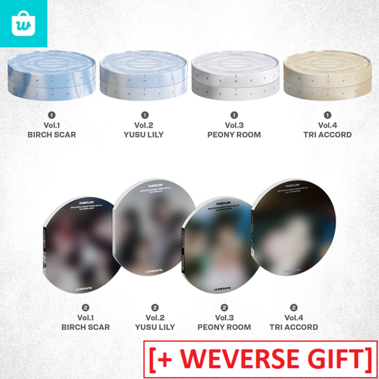 [PREORDER] LE SSERAFIM (르세라핌) - PUREFLOW PT.1 - 2ND STUDIO ALBUM + [WEVERSE GIFT]