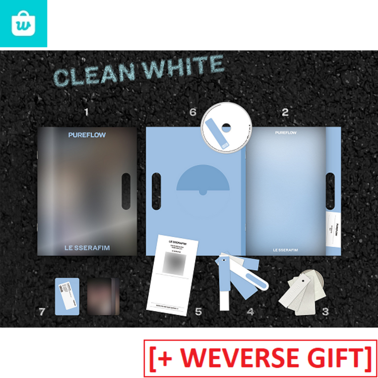 [PREORDER] LE SSERAFIM (르세라핌) - PUREFLOW PT.1 - [COMPACT VER.] - 2ND STUDIO ALBUM + [WEVERSE GIFT]