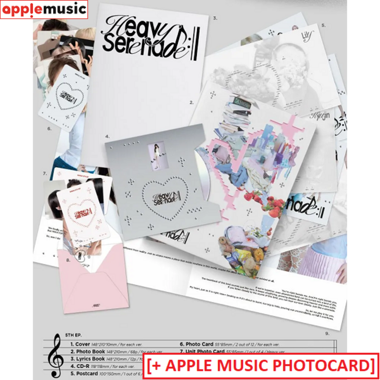 [PREORDER] NMIXX (엔믹스) - HEAVY SERENADE - 5TH EP + [APPLE MUSIC PHOTOCARD]