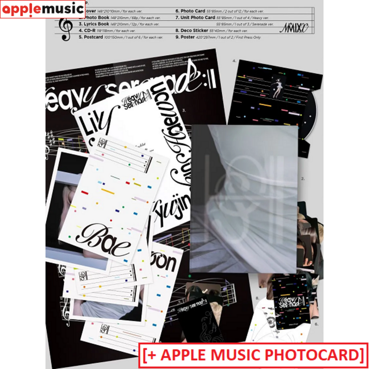 [PREORDER] NMIXX (엔믹스) - HEAVY SERENADE - 5TH EP + [APPLE MUSIC PHOTOCARD]