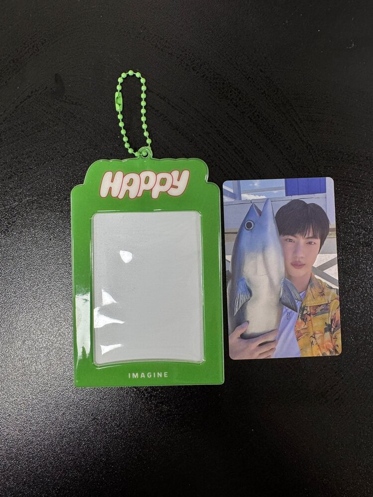 JIN (김석진) [BTS] - HAPPY - PHOTOCARD HOLDER + RANDOM JIN PHOTOCARD
