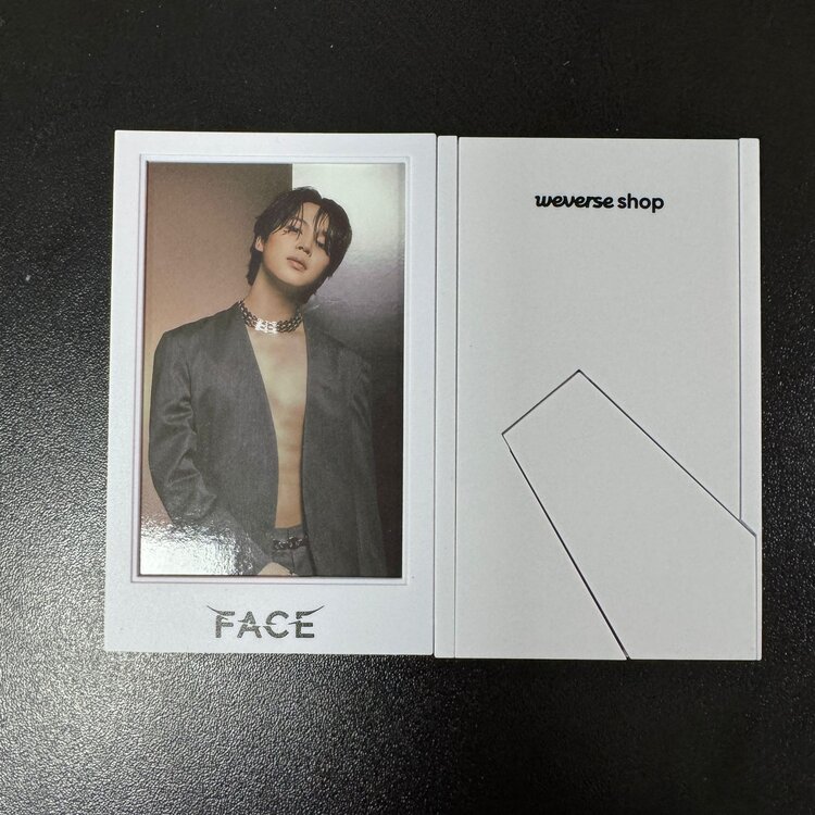 JIMIN (지민) [BTS] - FACE - PHOTOCARD FRAME + RANDOM JIMIN PHOTOCARD