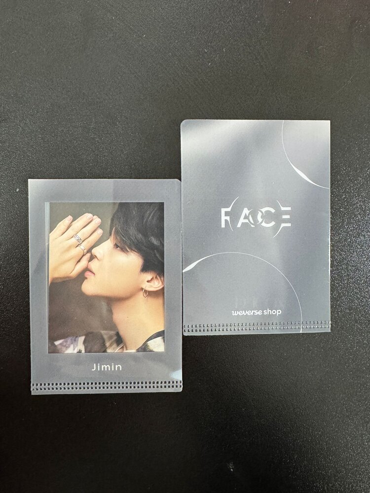 JIMIN (지민) [BTS] - FACE - PHOTOCARD SLEEVE + RANDOM JIMIN PHOTOCARD