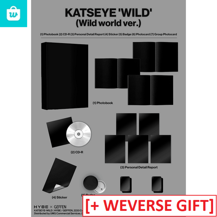 [PREORDER] KATSEYE - WILD - 3RD EP + [WEVERSE GIFT]