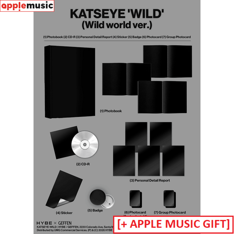 [PREORDER] KATSEYE - WILD - 3RD EP + [APPLE MUSIC GIFT]