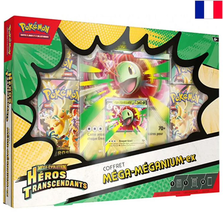 POKEMON TCG - [ME2.5] "HEROS TRANSCENDANTS" COFFRET MEGA-MEGANIUM EX (FR)