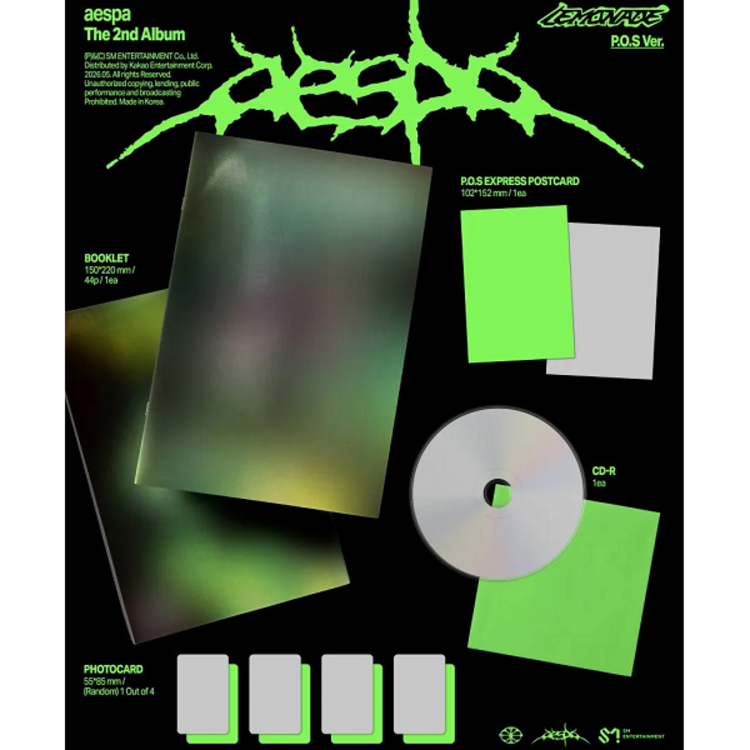 [PREORDER] AESPA (에스파) - LEMONADE - [P.O.S VER.] - 2ND ALBUM