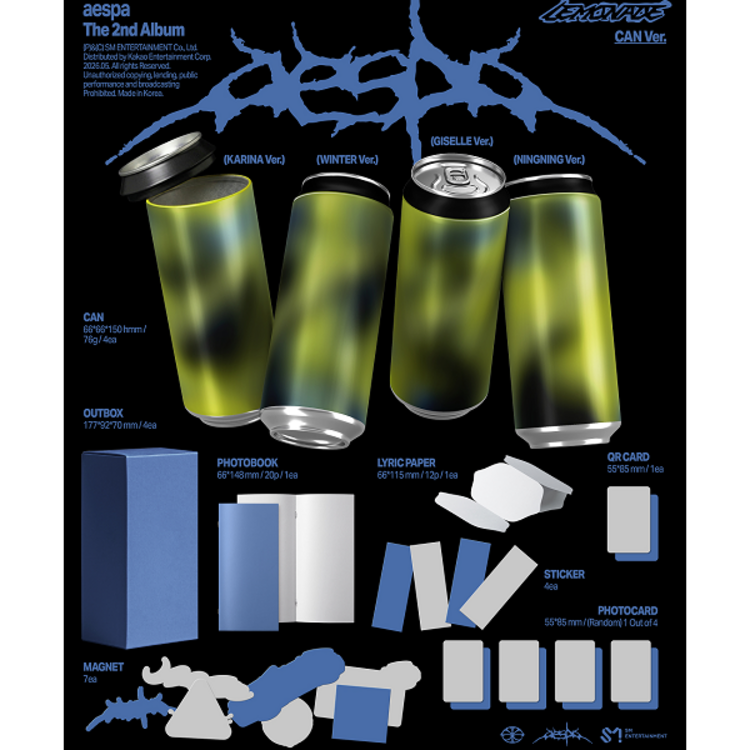 [PREORDER] AESPA (에스파) - LEMONADE - [CAN VER.] - 2ND ALBUM