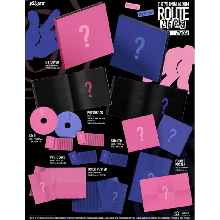 [PREORDER] XIKERS (싸이커스) - ROUTE ZERO : THE ORA - 7TH MINI ALBUM
