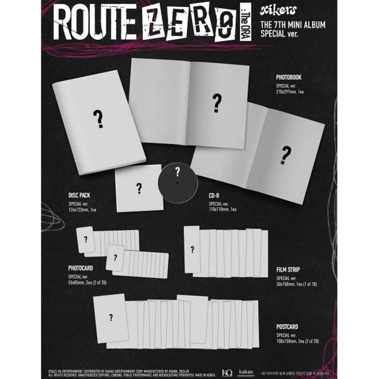 [PREORDER] XIKERS (싸이커스) - ROUTE ZERO : THE ORA - [SPECIAL VER.] - 7TH MINI ALBUM