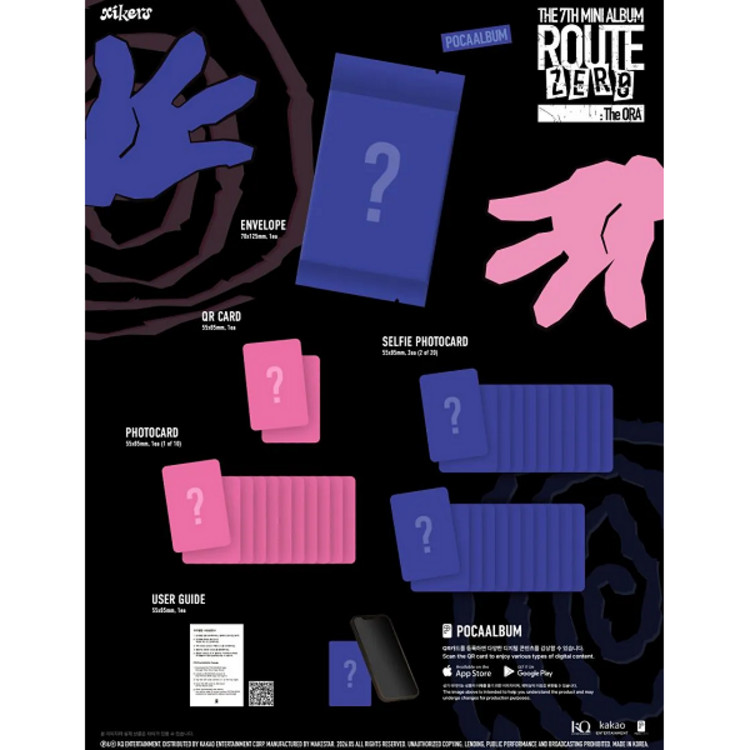 [PREORDER] XIKERS (싸이커스) - ROUTE ZERO : THE ORA - [POCA ALBUM] - 7TH MINI ALBUM