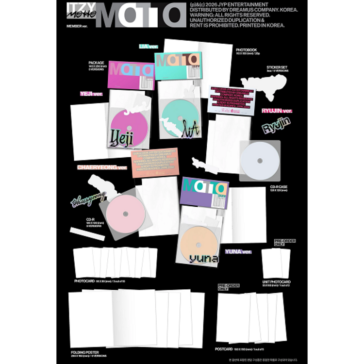 [PREORDER] ITZY (있지) - MOTTO - [MEMBER VER.] - 12TH MINI ALBUM