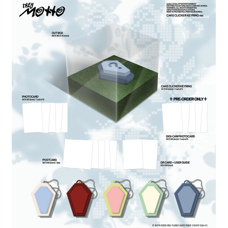 [PREORDER] ITZY (있지) - MOTTO - [CAKE CLICKER KEYRING VER.] - 12TH MINI ALBUM
