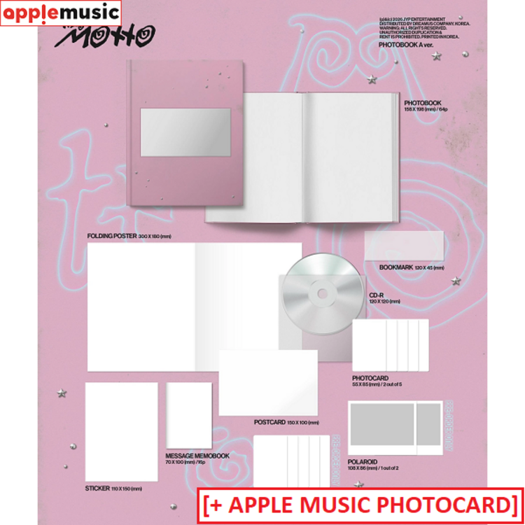 [PREORDER] ITZY (있지) - MOTTO - [PHOTOBOOK VER.] - 12TH MINI ALBUM + [APPLE MUSIC PHOTOCARD]