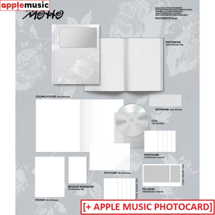 [PREORDER] ITZY (있지) - MOTTO - [PHOTOBOOK VER.] - 12TH MINI ALBUM + [APPLE MUSIC PHOTOCARD]