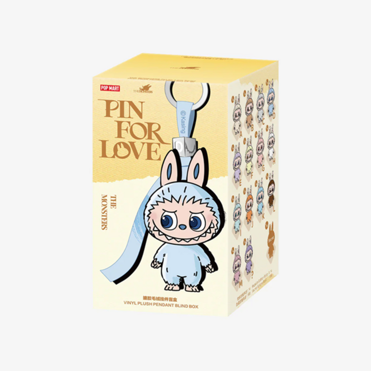 POP MART POP MART - THE MONSTERS "LABUBU" [PIN FOR LOVE A-M SERIES] - PLUSH PENDANT BLINDBOX