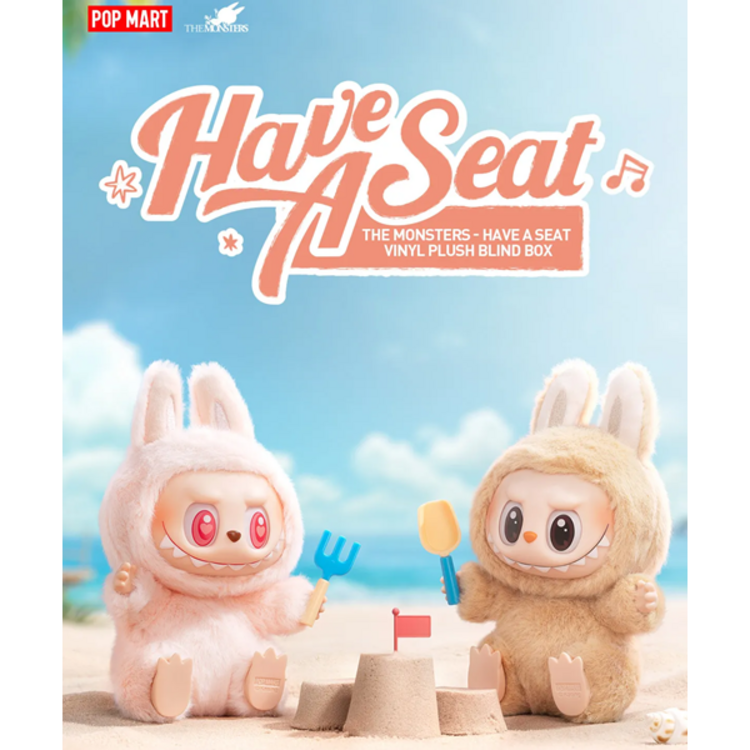POP MART POP MART - THE MONSTERS "LABUBU" [HAVE A SEAT SERIES] - PLUSH PENDANT BLINDBOX